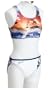 Speedo Girls 7-16 Monsoon Maui 3 -Piece Rashguard  with Bra Top Swimsuit