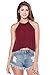Womens Halter Flare Tank Top Jersey Loose Blouse Shirt