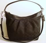 Authentic Coach Black Soho Pleated Sig Convertible Shoulder Bag 13744
