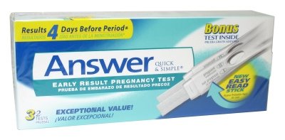 Answer Quick & Simple Early Result Pregnancy Test, 3-Count Tests (Pack of 2)