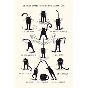 Amazon.com: LE CHAT DOMESTIQUE ET SON CARACTERE POSTER Cat Moods