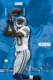 CHARLES ROGERS Poster DETROIT Lions NFL RARE football - 24