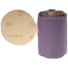 3M Stikit Paper Disc Roll 735U, PSA Attachment, Ceramic Aluminum Oxide, 5" Diameter, P100 Grit (Roll of 100)