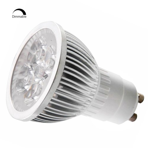 110V 4W Dimmable GU10 LED Bulb - 3200K Warm White Spotlight - 50Watt Equivalent - 300 Lumen 45 Degree Beam Angle