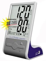 Samsung Healthy Living BSD-3007 Deluxe Thinline See-Thru Flat Screen Blood Pressure Monitor with Irregular Heartbeat Detector
