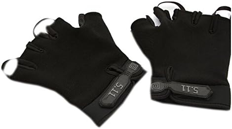 CooSports Men¡¯s Half Finger Anti-slip BreathableOutdoor Bike Cycling Glove One Size Black