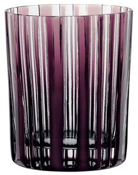Nachtmann Skin Tumbler/Double Old Fashioned Glass, Amethyst