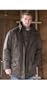 Men's Rainforest Suede Twill Waterproof Parka, FIR, Size LARGE (42/44)