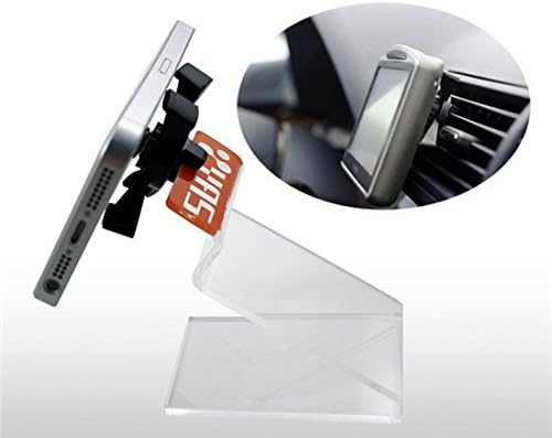 TSL K3 EGO Smartphone/Cellphone/GPS Control Airvent Mount Magnetic Materials Car Holder Vehicle Mounts with Metal Clips, Black