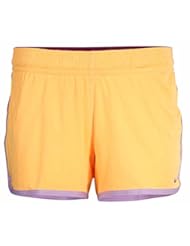 Sports: Nike Womens Dri-Fit Fly Knit Training Shorts-Orange/Purple-Medium - Nike