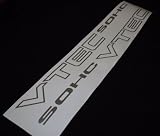 VTEC SOHC Vinyl Decal Sticker Import Tuner METALLIC SILVER