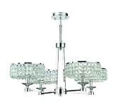 Crystorama 804-CH-CL-MWP Chelsea Majestic Wood Polished Crystal Chandelier in Po