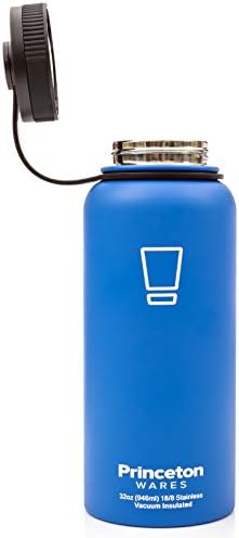 Hood River Insulated Stainless Steel Wide Mouth Frigid Flask 32 oz for Hot or Cold (Light Blue) 100% Guarantee Lifetime Warranty