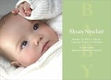 Shaded Baby Announcement