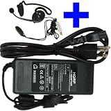 Laptop PC AC Power Adapter for notebook Dell Inspiron - 2500 2600 2650 3700 3800 4000 4150 5000 5100 7500 7500 8000 8100 8200 - 100 % OEM compatible replacement + Cyber Acoustics AC-644 Headset