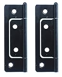 ベスト フラッシュ 蝶番 黒 51ミリ (2個入リ) 2-378