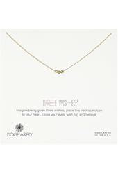 Dogeared Three Wishes Gold-Plated Sterling Silver Necklace