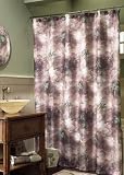 Croscill Palm Coast Tropical Fabric Shower Curtain and Hook SET Palm Trees