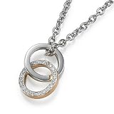 18k Pink Gold and White Gold Pendants