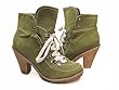 Andres Machado - Stiefelette aus Khaki Wildlederimitat. Sondergr�ssen. Gr.42