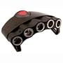 HT Enterprises Clip-On 5 LED Cap Lights Color: Black (NCL-5W)