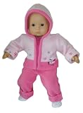 Pink Fleece Bunny Coat and Pants. Fits 15