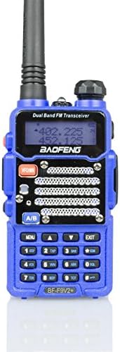 Baofeng Blue BF-F9 V2+ HP 8Watt Tri-Power (1/4/8w) (USA Warranty) Dual-Band 136-174/400-520 MHz FM Ham Two-way Radio Transceiver