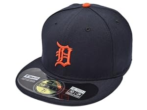 Mens New Era MLB On Field Fitted Cap Detroit Tigers Home 7.625