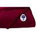 Soft Heat Luxury Micro-Fleece Low-Voltage Electric Heated Throw, Garnet Red