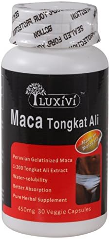 Best Pure Natural Testosterone Booster for Men's Health - Maca Tongkat Ali - Peruvian Gelatinized Maca & Malaysia Tongkat Ali Freeze Dried Extract (1:200 extract strength) - 30 caps/bottle - 1/2/3 bottles - More Energy, Muscle Growth and Weight Loss
