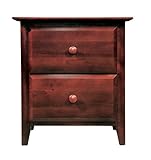 Modus Furniture Newport Two Drawer Nightstand, Cordovan
