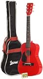 Lauren LAPKMRD 30-Inch Student Guitar Package - Metallic Red