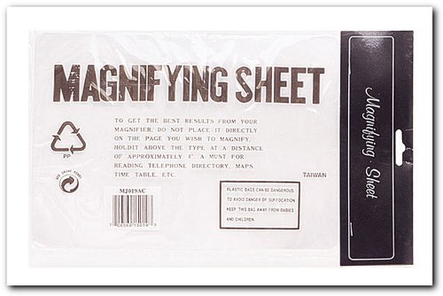 SE - Magnifier - Full Page, 2x, 7x10in., 2 Pk - MJ019AB