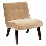 Avenue Six Curves Valencia Chair Coffee Velvet