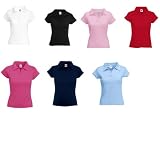 Lady-Fit Rib Polo von Fruit of the Loom XS S M L XL XL verschiedene Farben