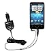 2nd Generation Audio FM Transmitter / Internet Music Adapter plus integrated Car Charger for the HTC Inspire 4G with Gomadic TipExchange