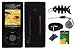 Black Silicone Skin Case Cover + LCD Screen Protec