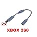 Adapter Controller USB Breakaway Cable For XBOX 360 New -Qty: 2