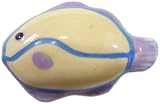 Yellow & Purple Fish Shaped Cabinet Drawer Pull Knob