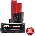 Milwaukee 48-11-2440 M12 REDLITHIUM XC 4.0 Extended Capacity Battery Pack