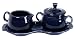 Fiesta Covered Creamer and Sugar Set with Tray, Cobalt