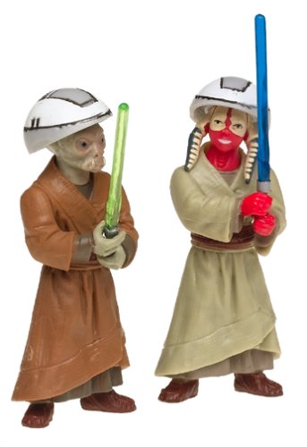 AOTC Ashla & Jempa Jedi Padawans Action Figures