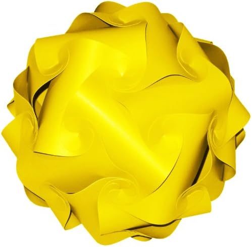 Songkran Jigsaw Lamp: Premium Modern Lamp Shade Kit - Yellow (Small - 7.5 inch)