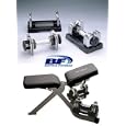 2x50lb Dumbbell Bench Package with Quality Chrome Plates and a Great Compact Quality Upholstered Adjustable Bench.