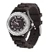 Geneva Platinum CZ Accented Silicone Watch, Small Face