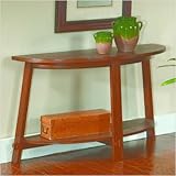 IMAGE OF Lake Placid Half Round Sofa Table in Oak