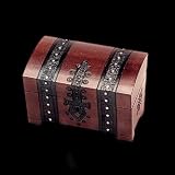 Natural Linden Wood Scout Treasure Chest with Lock and Key
