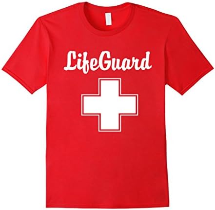 Men's New Millennial LifeGuard Official Beach & Swimming T-shirt 2XL Red