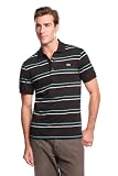 Lacoste Men's Short Sleeve Jersey Stripe Polo - Black Multi