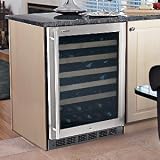 Wine Enthusiast 50 Bottle Wine Refrigerator (1-Temp) (Lockable Stainless Steel Trimm